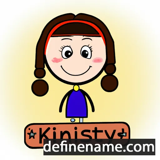 cartoon of the name Kristný