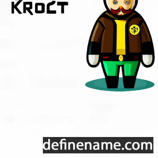 cartoon of the name Kristoc'h