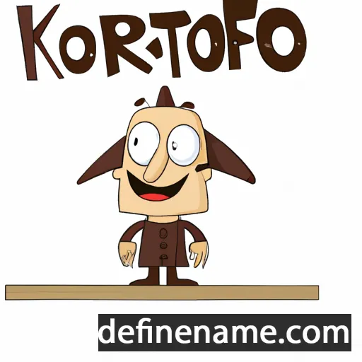 cartoon of the name Kristoforo