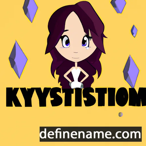 cartoon of the name Kristolyn