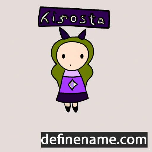 cartoon of the name Kristþóra