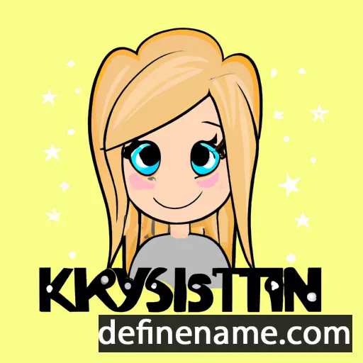 cartoon of the name Kristyn