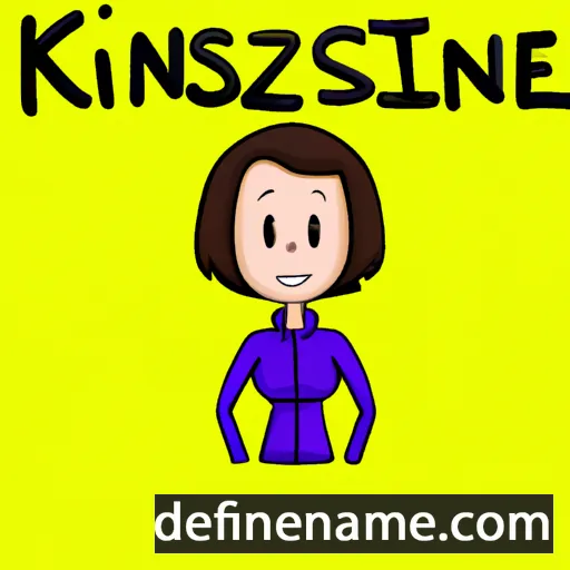 cartoon of the name Kriszanne