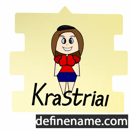 cartoon of the name Krisztiána