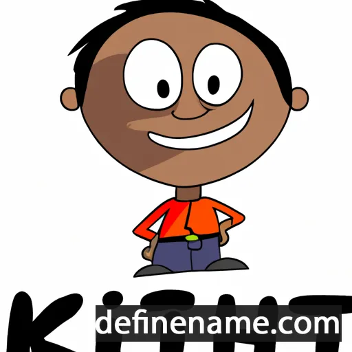 cartoon of the name Krithik