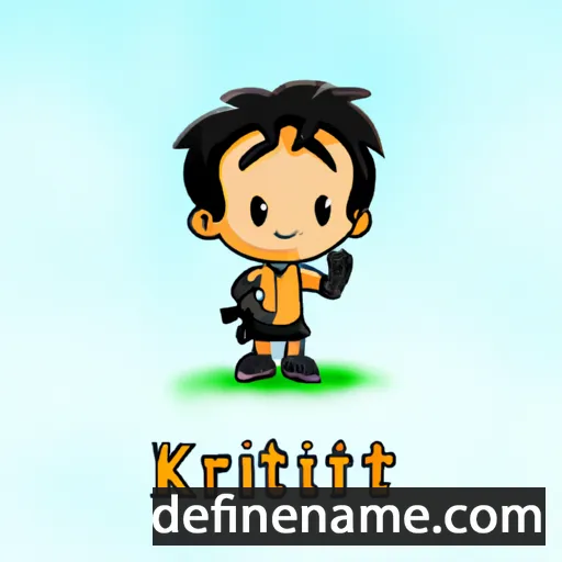 cartoon of the name Krithvi