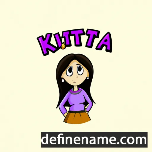 cartoon of the name Kritika