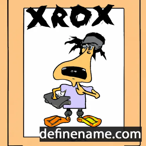 cartoon of the name Kroix