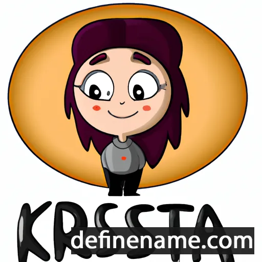 cartoon of the name Krsta