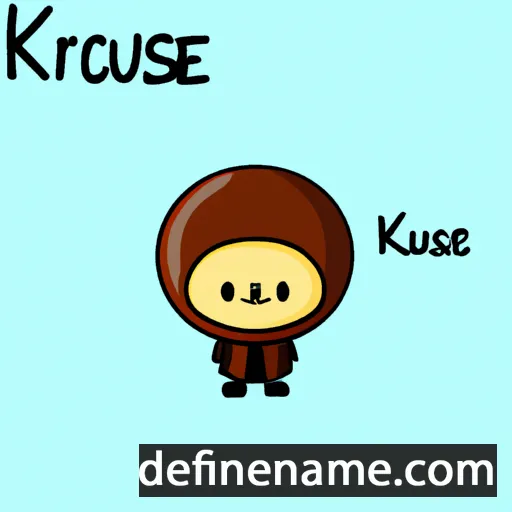 cartoon of the name Krusoe