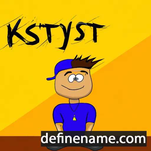 cartoon of the name Kryštaf