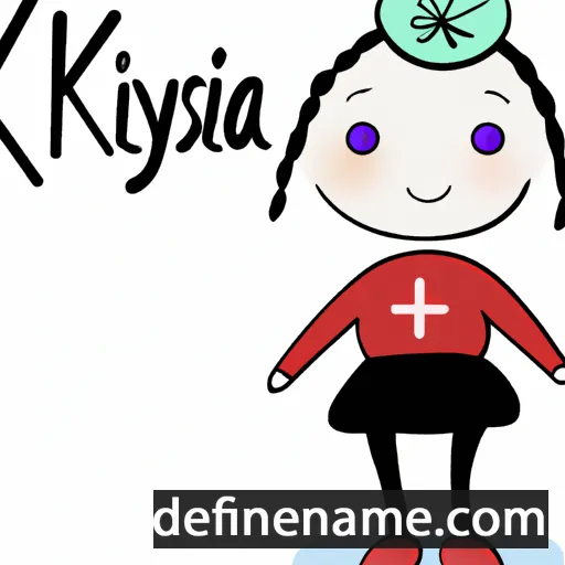 cartoon of the name Krysieńka