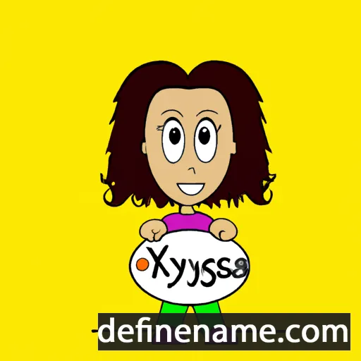 cartoon of the name Kryssa