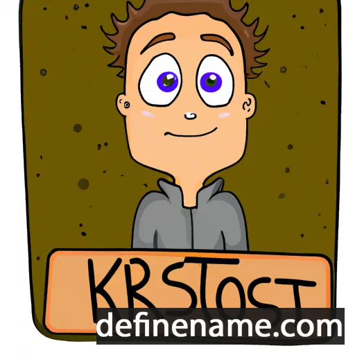 cartoon of the name Krystof