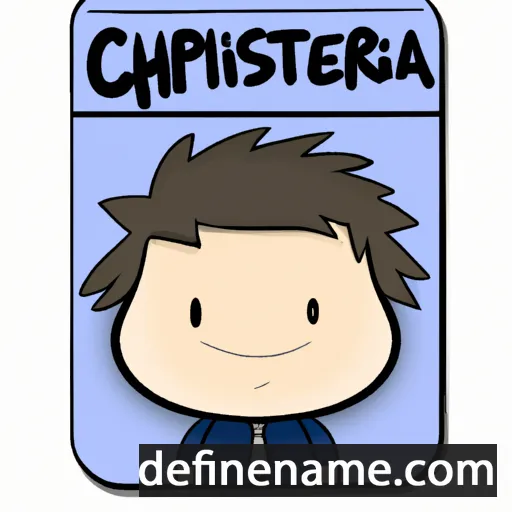 cartoon of the name Krystopher