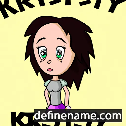 cartoon of the name Krysty