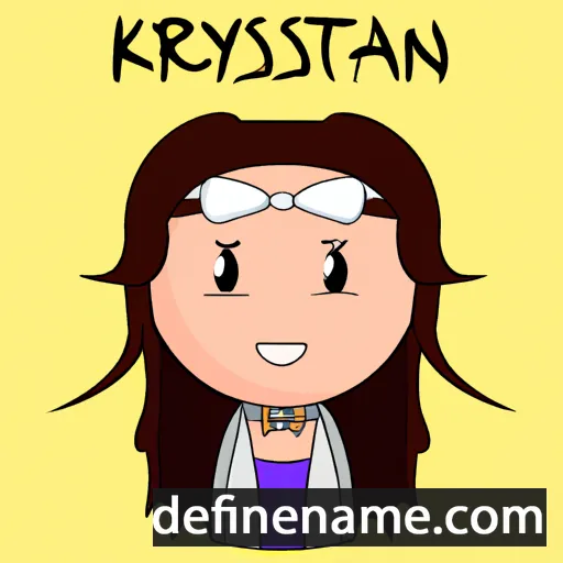 cartoon of the name Krystyn