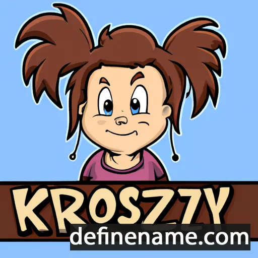 cartoon of the name Krzysia