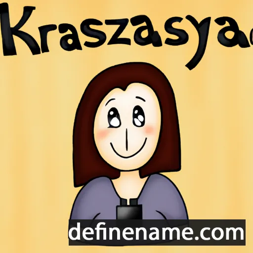 cartoon of the name Krzystyjana