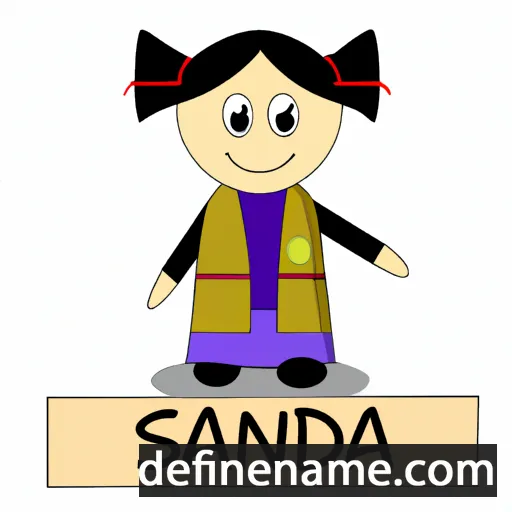 cartoon of the name Ksanda