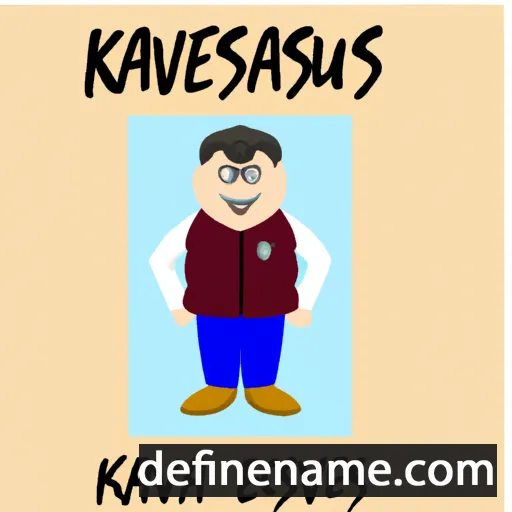 cartoon of the name Ksaveras