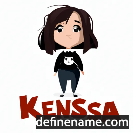 cartoon of the name Kseniia