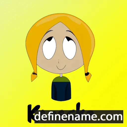 cartoon of the name Ksenja