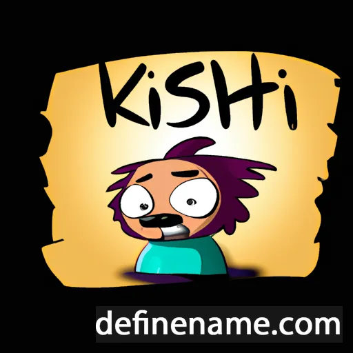 cartoon of the name Kshitiz