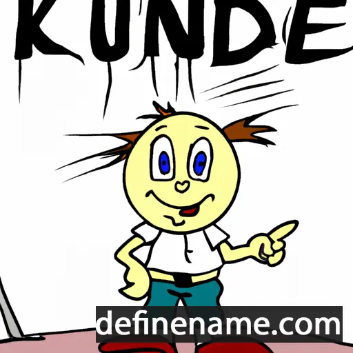 cartoon of the name Kündüüne