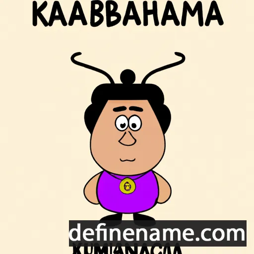 cartoon of the name Kumbhakarna