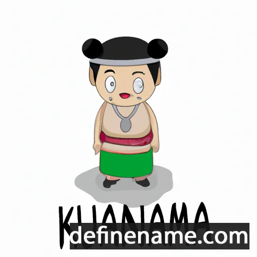 cartoon of the name Kunakana