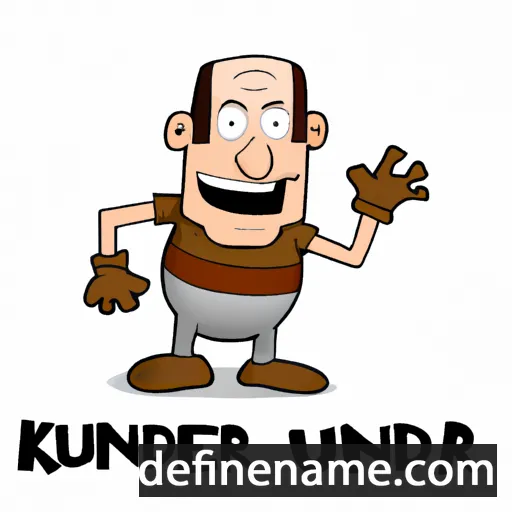 cartoon of the name Kunder