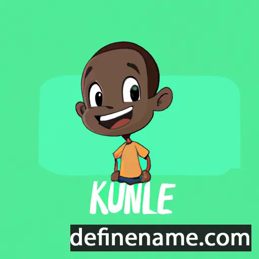 cartoon of the name Kunle