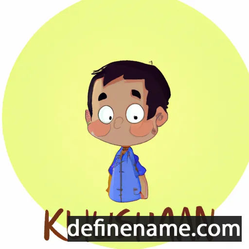 cartoon of the name Kushaan