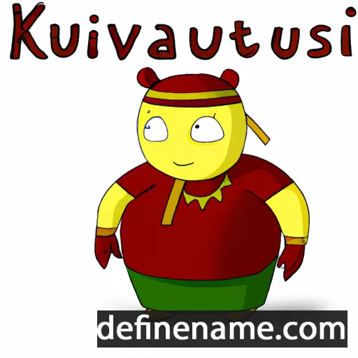 cartoon of the name Kustaavi