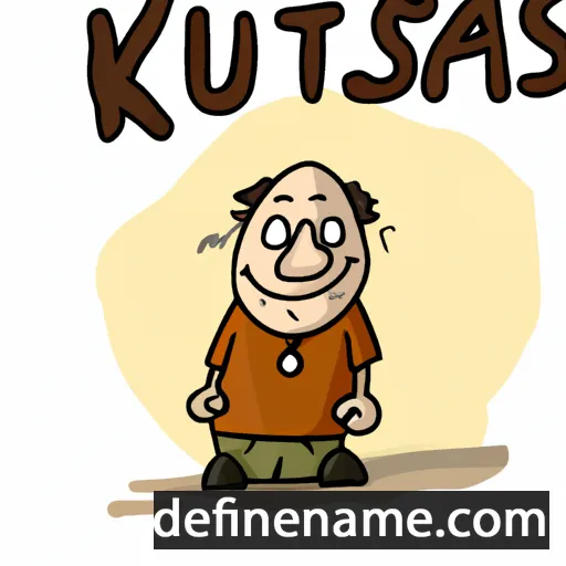 cartoon of the name Kustas