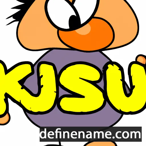 cartoon of the name Kusz