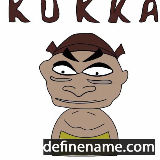 cartoon of the name Kuuka