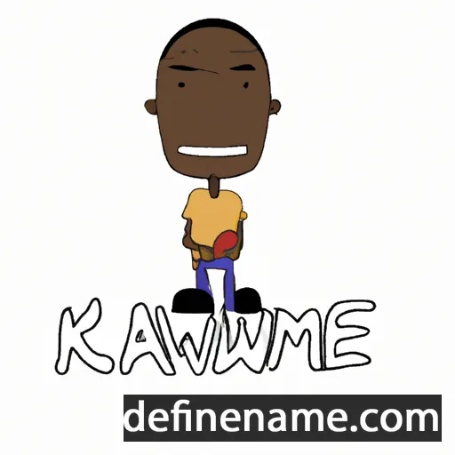 cartoon of the name Kwamaine