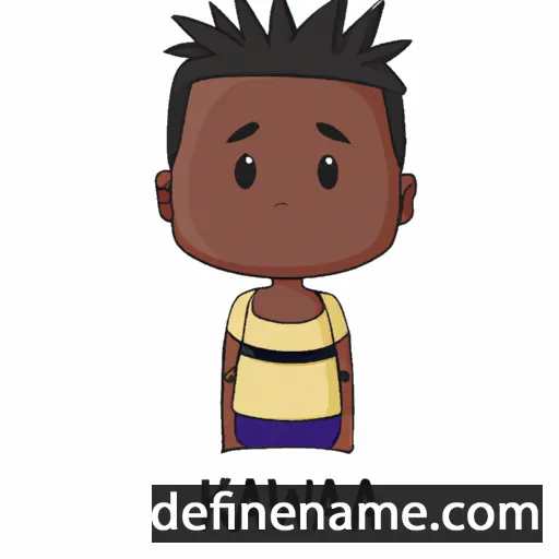 cartoon of the name Kwamane