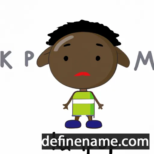 cartoon of the name Kwamena