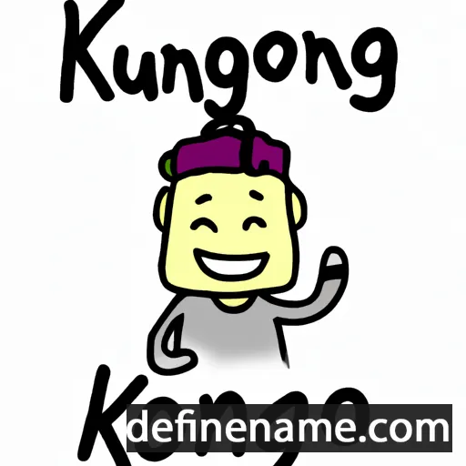 cartoon of the name Kwang-Jo