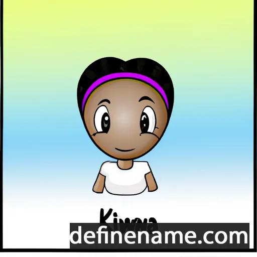 cartoon of the name Kwina