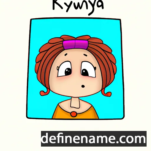 cartoon of the name Kwiryna