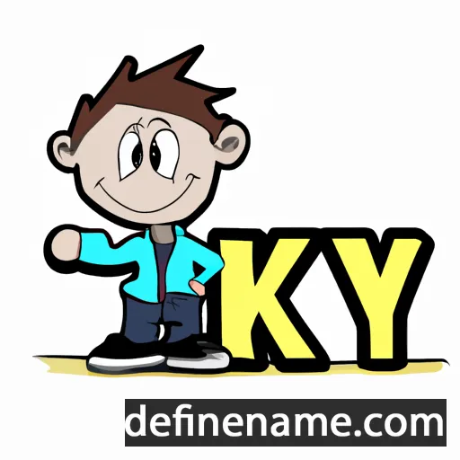 cartoon of the name Ky