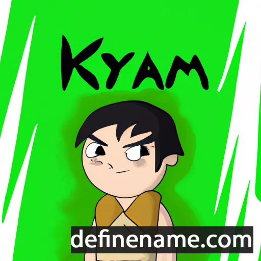 cartoon of the name Kyami