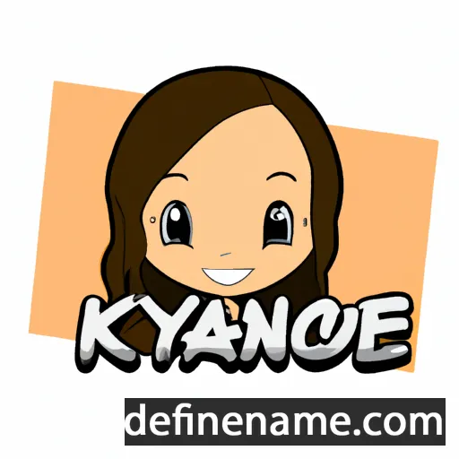 cartoon of the name Kyanne