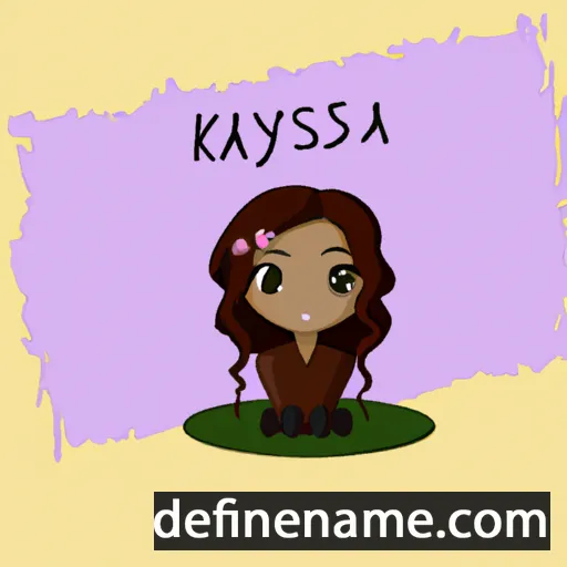 cartoon of the name Kyasia