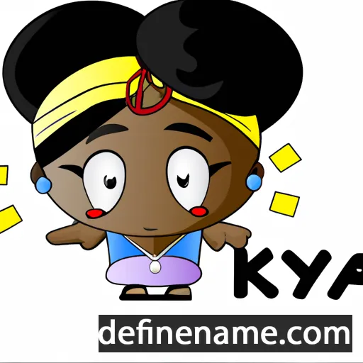 cartoon of the name Kyeema