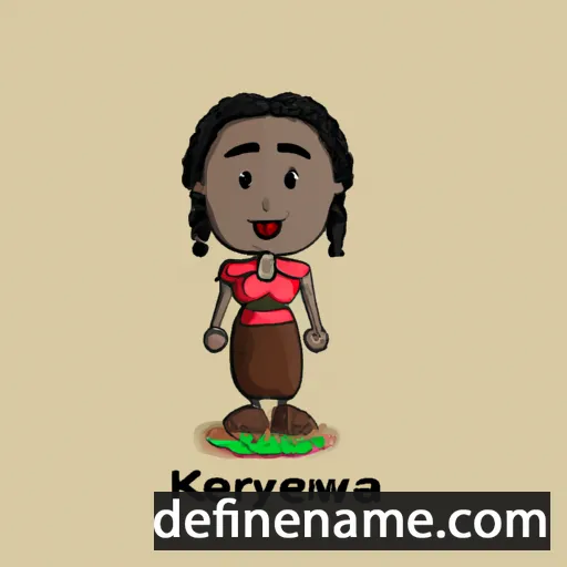 cartoon of the name Kyerewaa